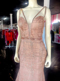 Jovani | size 6 | rose gold prom dress