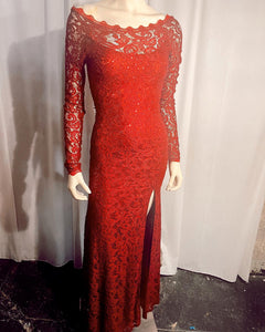 Formal | size 1 | maroon long sleeve dress