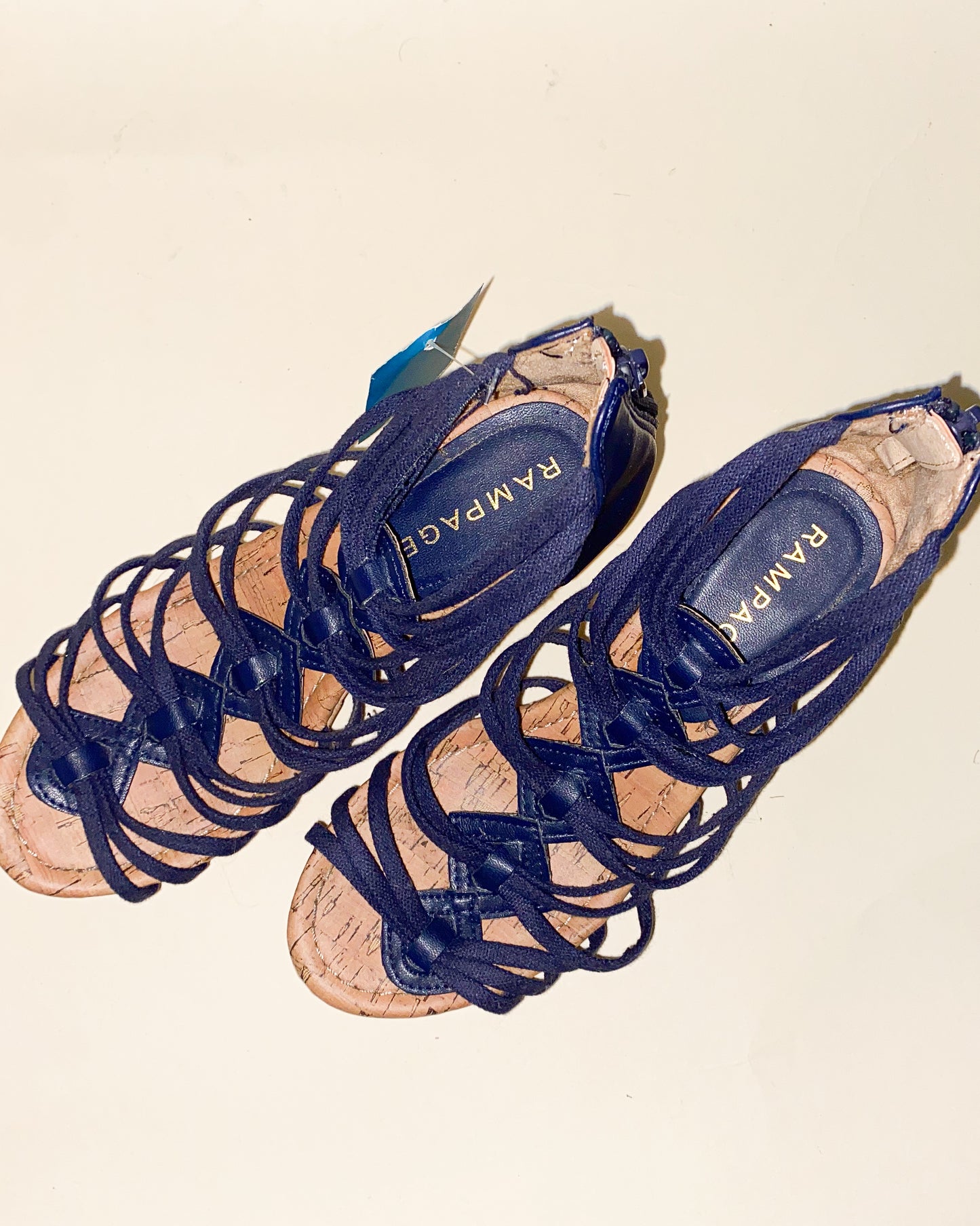 Blue Rampage Strapped Espadrilles