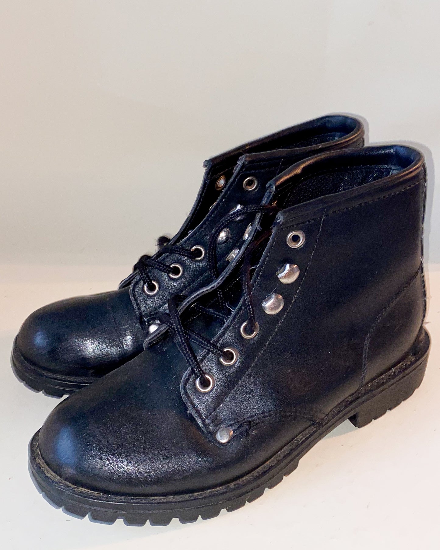 Black Lace Up Combat Boots