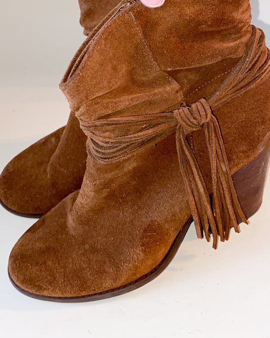 Brown Tassel Boots