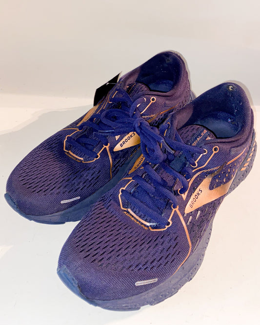 Purple and Bronze Brooks Sneakers