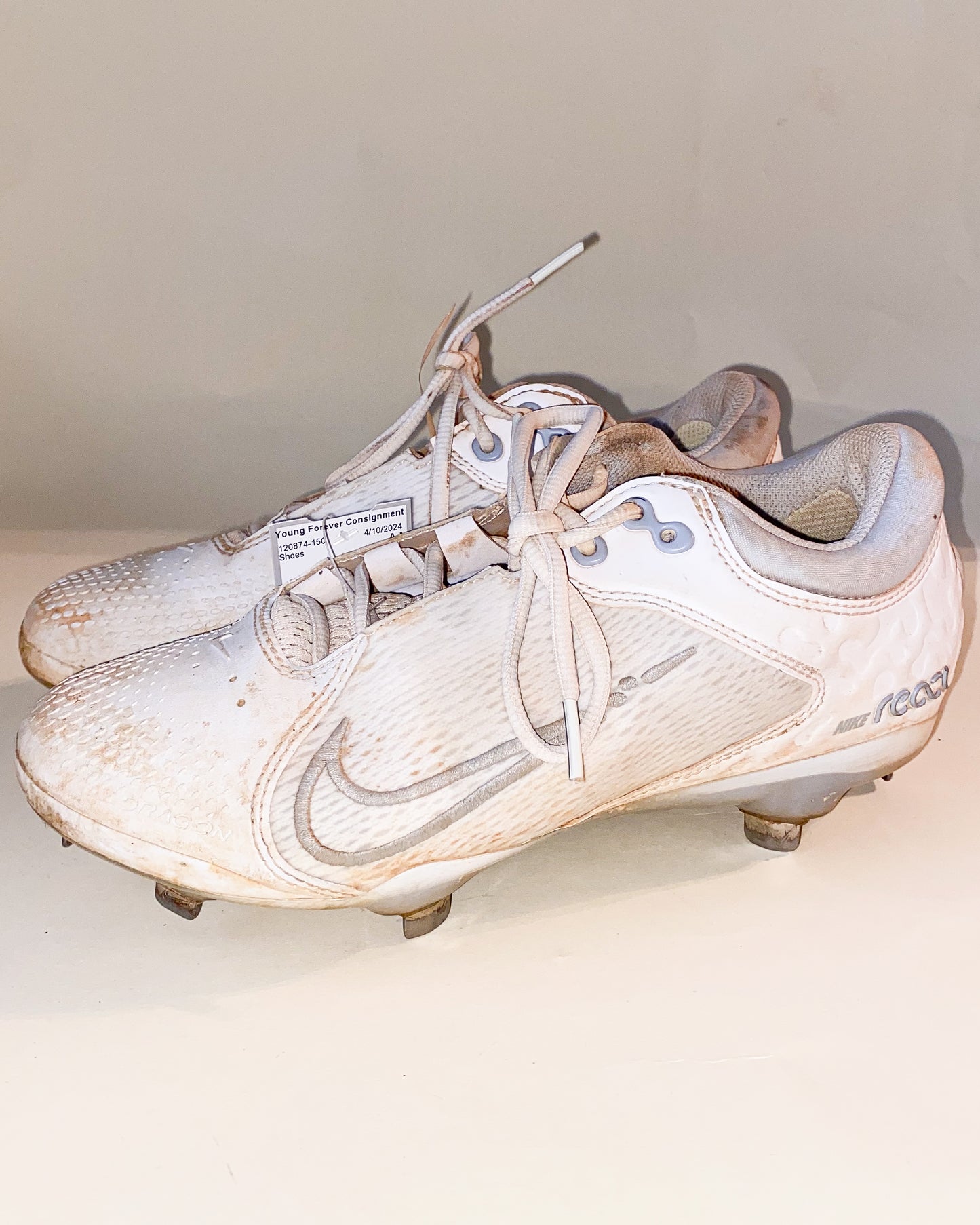 White Nike Soccer Cleats