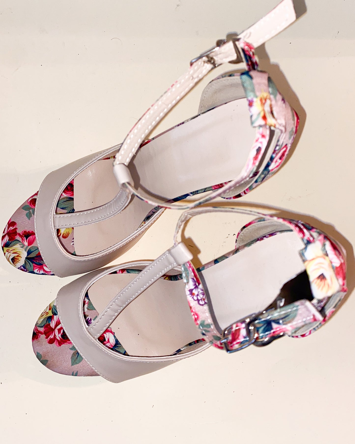 Floral Pattern Heels