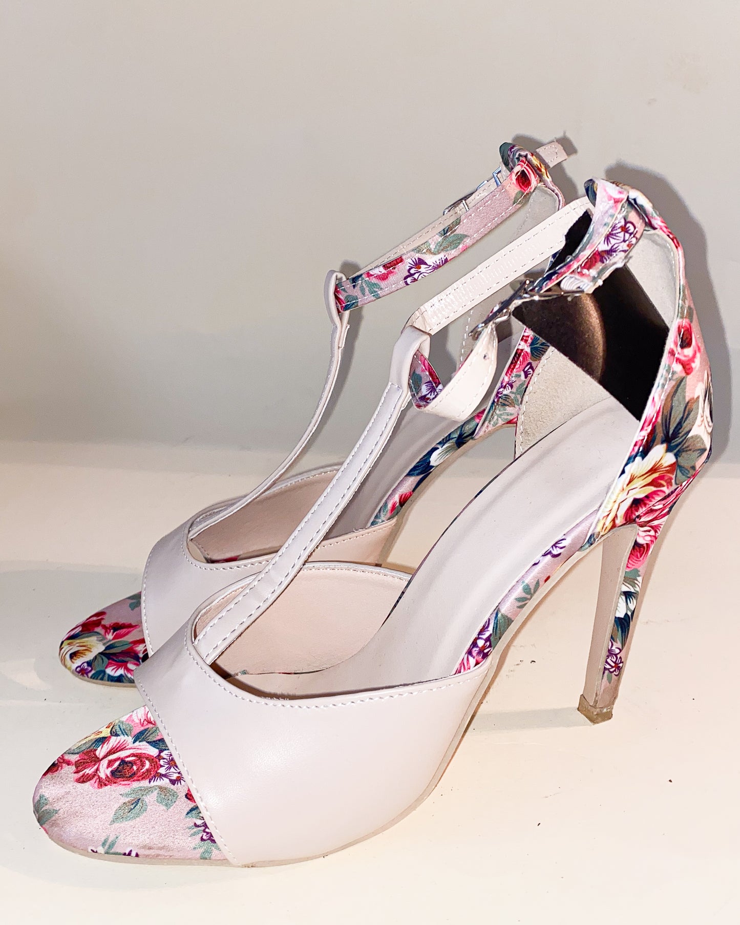 Floral Pattern Heels