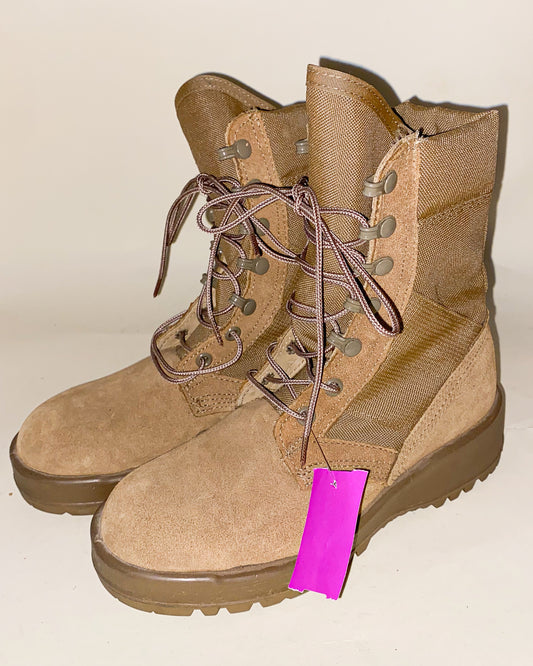 Tan Lace Up Work Boots