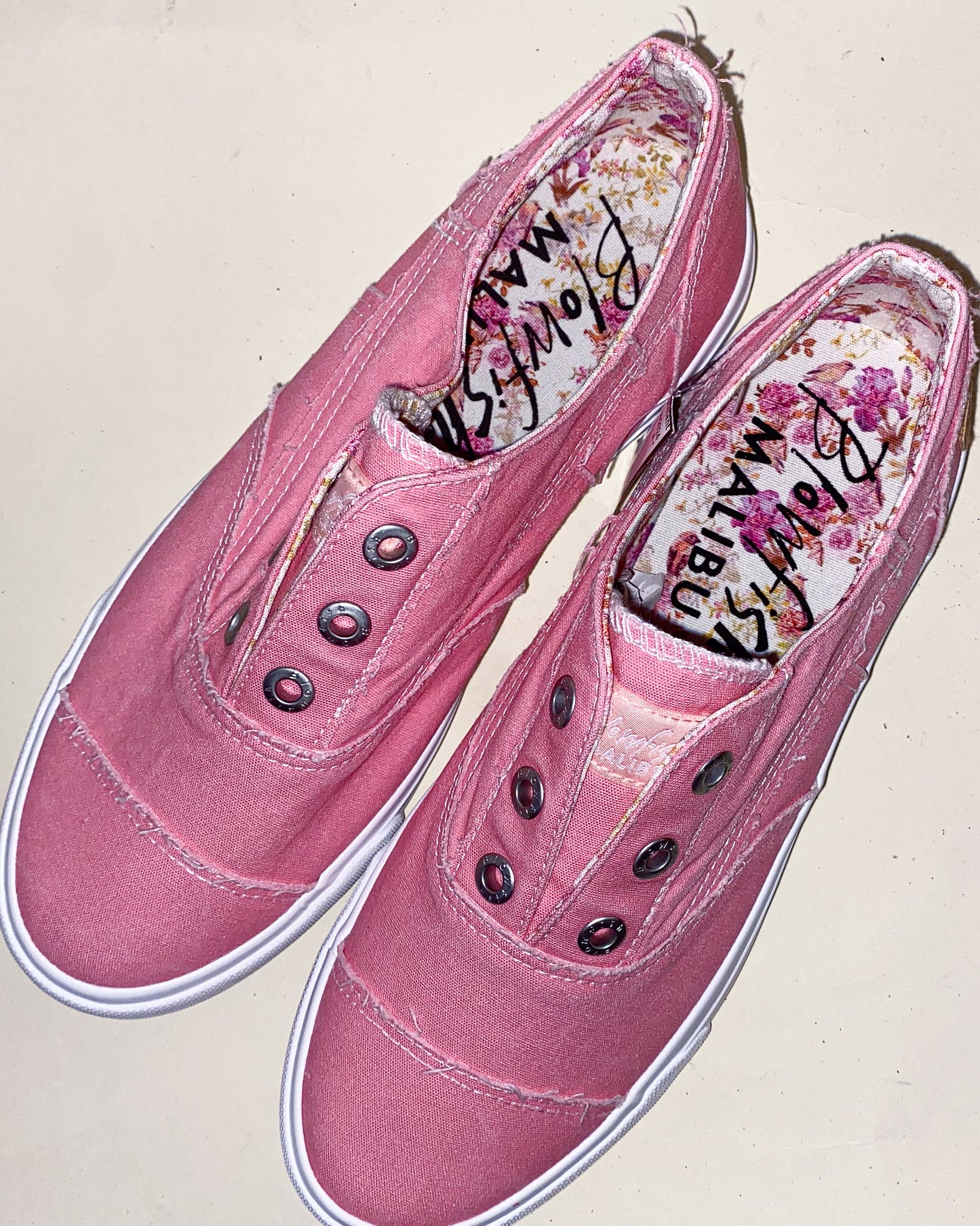 Retro Bubblegum Pink Blowfish Sneakers