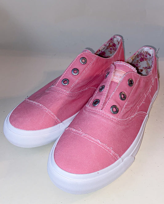 Retro Bubblegum Pink Blowfish Sneakers