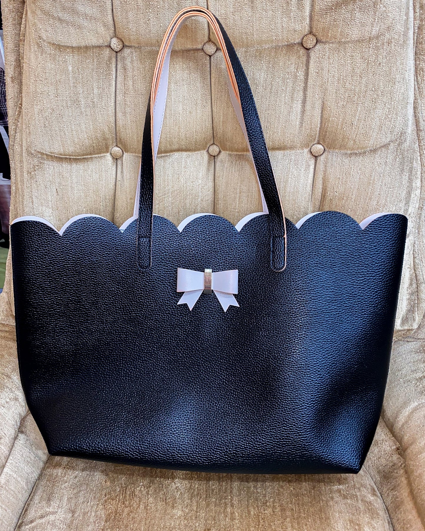 Black Bow Laptop Purse