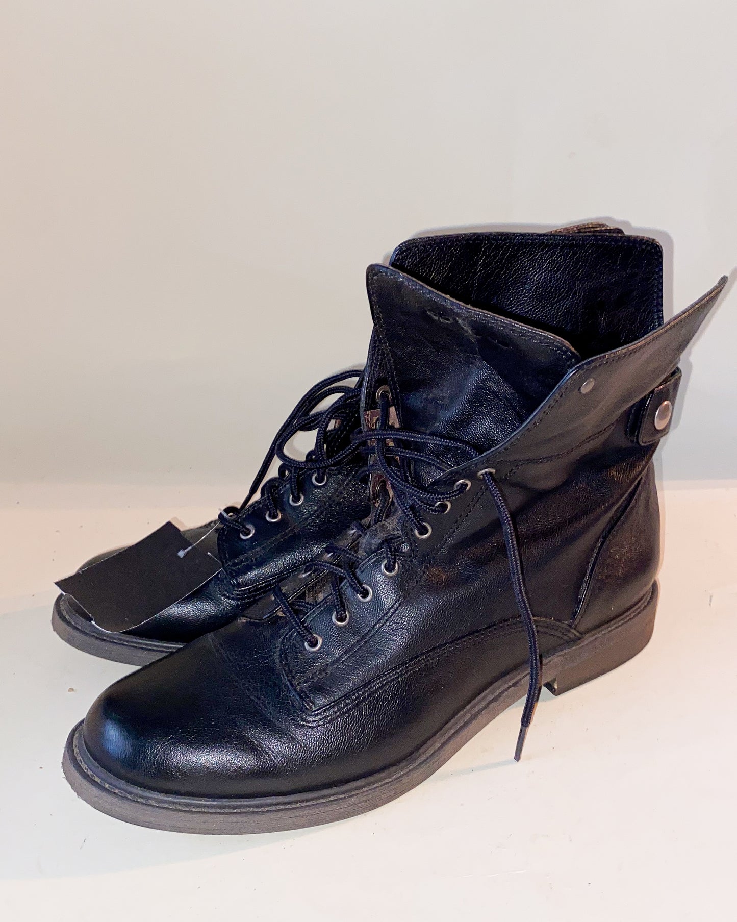 Black Lace Up Combat Boots