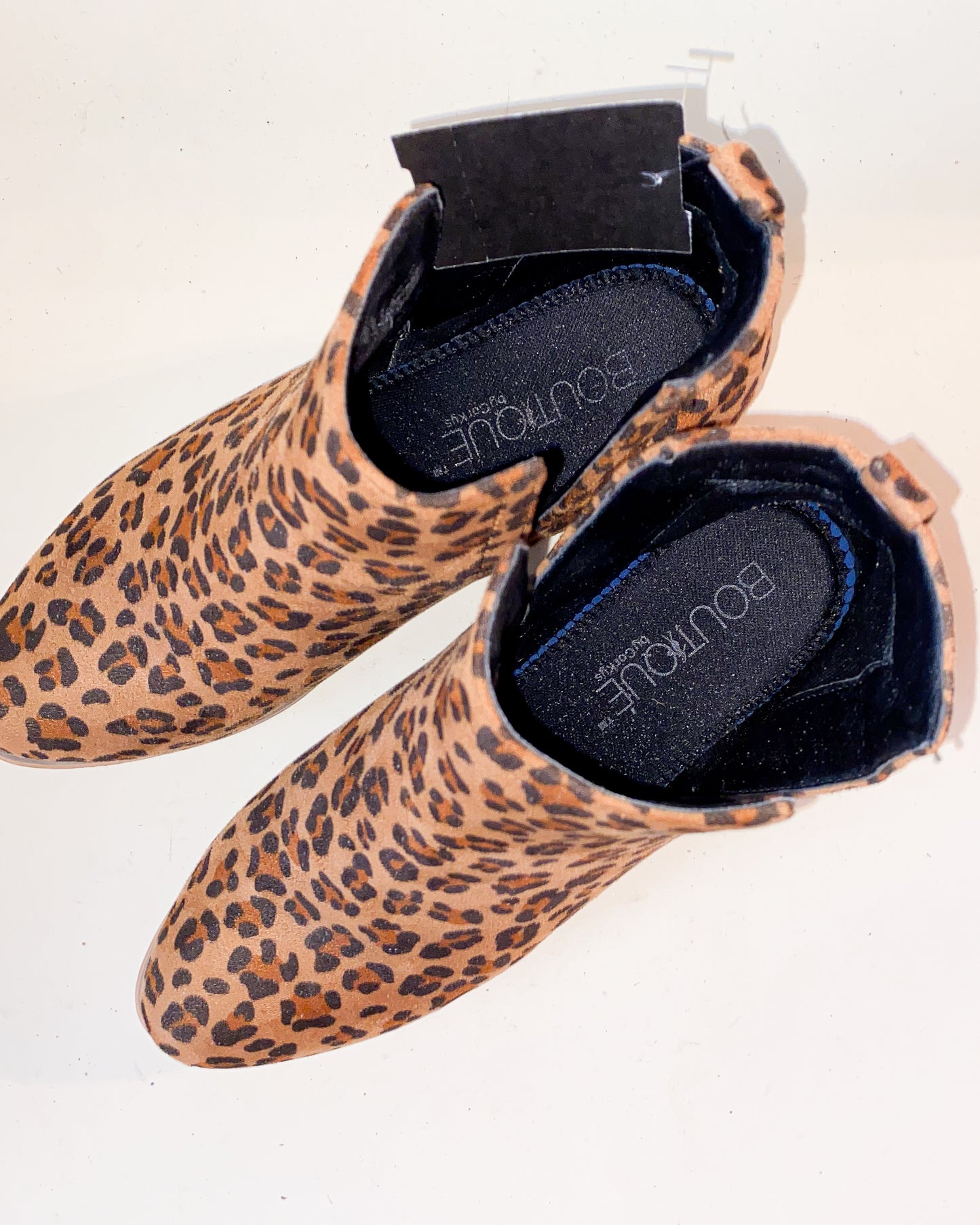 Cheetah Print Heeled Ankle Boots