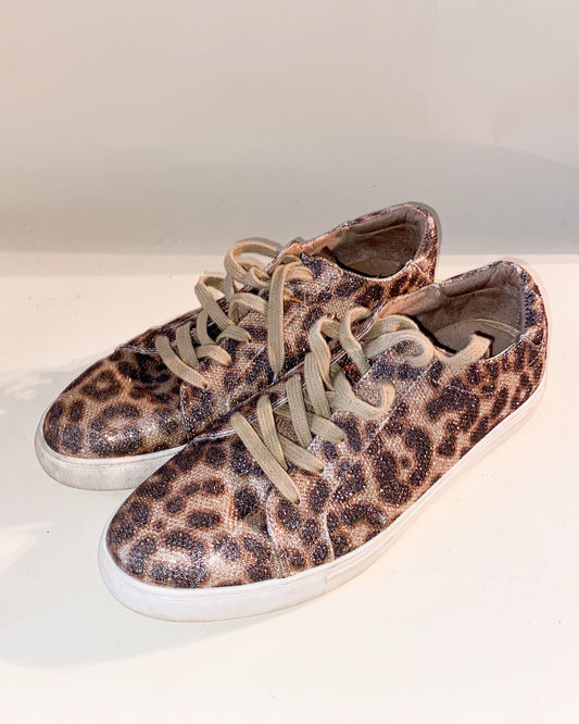 Bedazzled Cheeetah Print Sneakers