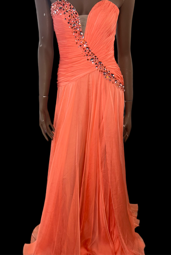 Sherri Hill Size 2 Coral Formal
