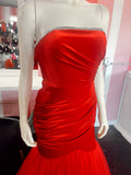 COLORS | size 2 | red velvet prom dress