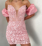 Size 0 | pink short prom dress