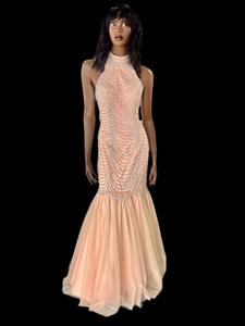 Anny Lee | Medium | Light Peach | Mermaid Dress