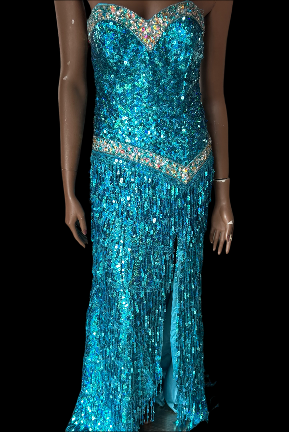 Panoply Blue/Green Size 8 Formal