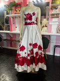 Sherri Hill | size 2 | white with red roses