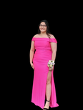 Pink Off-the-Shoulder Formal Gown | Size 17