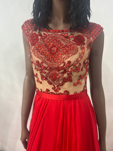 Sherri Hill Prom Dress | size 8 | red gown