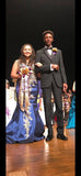 Size 12/14 ~ Navy with gold embroidery