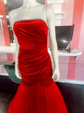 COLORS | size 2 | red velvet prom dress