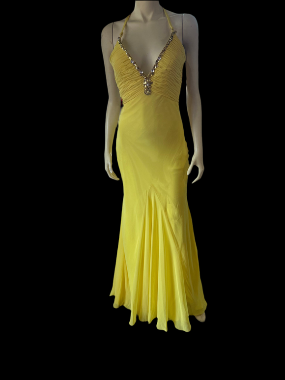 Shimmer Size 4 Yellow Formal