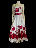 Sherri Hill | size 2 | white with red roses