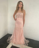 Sherri Hill | size 0 | blush pink lace formal