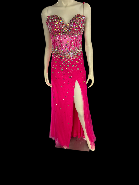 Morilee Size 0 Pink Diamond Formal