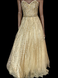 Rachel Alan Size 0 Gold Formal