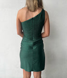 Sherri Hill | size 0 | emerald green short prom dress