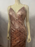 Madison James Prom Dress | size 6 | rose gold