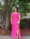 Pink Off-the-Shoulder Formal Gown | Size 17