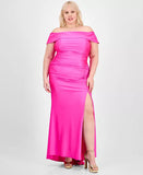 Pink Off-the-Shoulder Formal Gown | Size 17