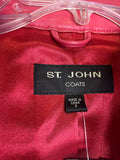 St. John Pink Leather Jacket | Small