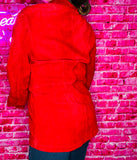 Red Suede Coat | Large